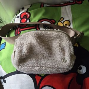Lululemon Everywhere Sherpa Belt Bag Light Brown Color